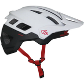 6D HELMETS ATB-2T Helmet - Ascent - White/Black Matte - M/L 23-0026